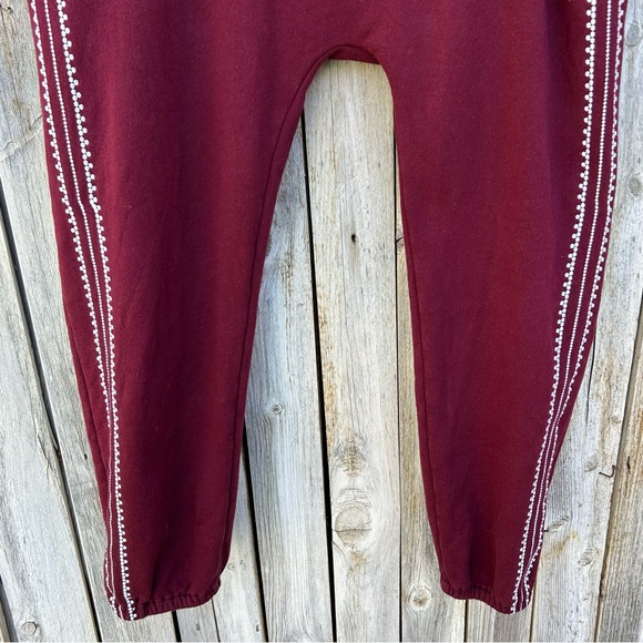 The Upside Phoenix Byron Track Pant Cotton Maroon 6 - Picture 8 of 16